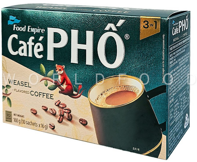 베트남커피 카페포 위즐 3in1 족제비커피 Cafe Pho Chon, 1개, 10개입, 16g