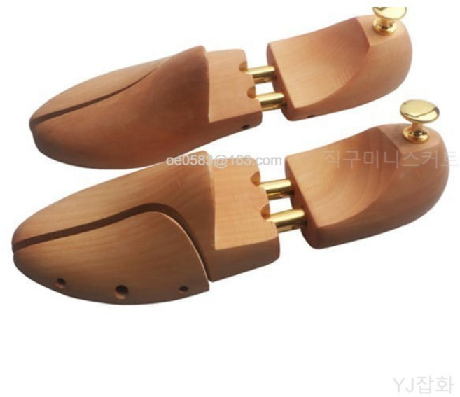 고급 삼나무 원목 슈트리 제골기 스타일러 2개 1세트 남성 구두용 발볼 및 길이