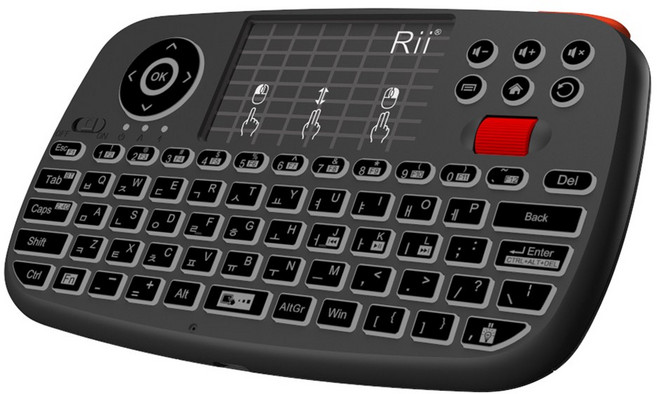 리 듀얼모드 블루투스 터치패드 무선 텐키리스 키보드 콤보, BLACK, 단품