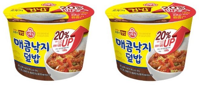 오뚜기 맛있는 컵밥 매콤낙지덮밥, 280g, 12개