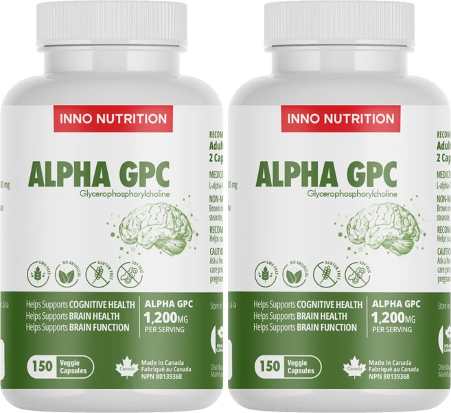 이노뉴트리션 알파 GPC 1200mg 150베지캡슐 아세틸콜린 전구체, 2개, 150정 - 쿠팡