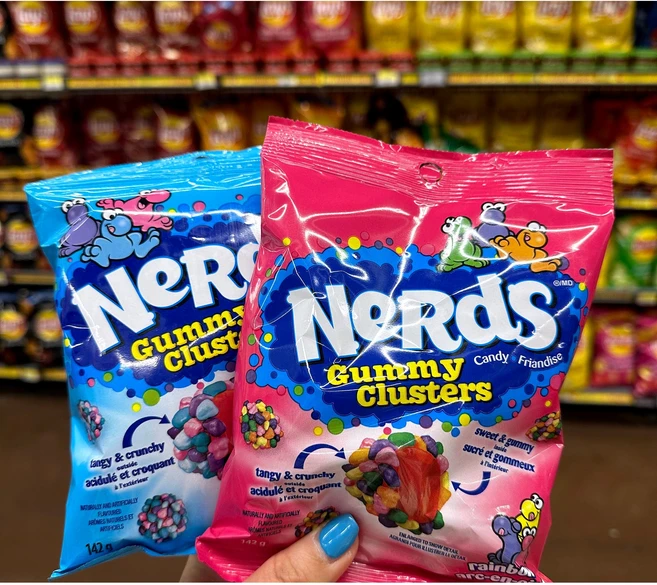 [바로배송]NERDS 너드젤리 클러스터 베리+레인보우 세트 맛있는 젤리 간식추천(284g), 1개, 142g - 쿠팡