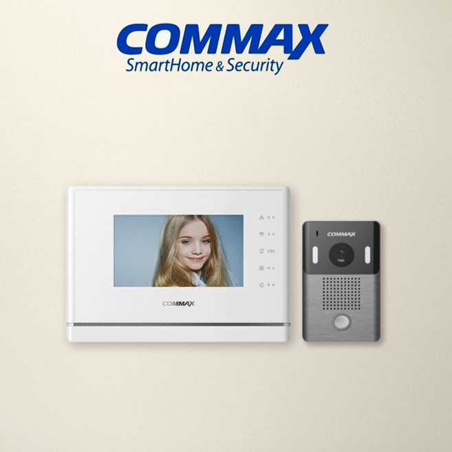 코맥스 노출형 7인치 월패드 비디오폰 CAV-70YG 초인종포함세트, CAV-70YG(초인종세트), A지역(설치의뢰)