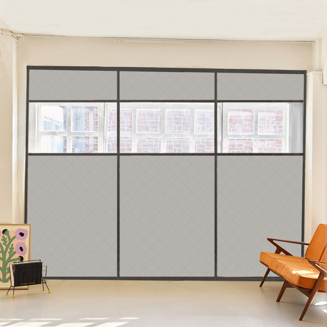 밀스턴 엠보싱 방풍비닐커튼 양문형, 1개