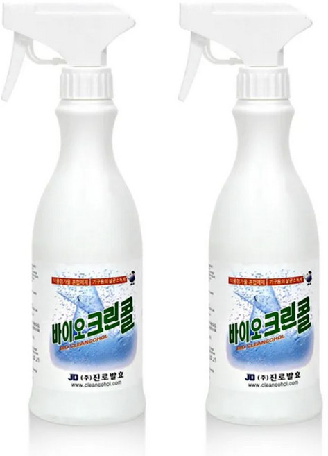 바이오크린콜 진로발효 살균소독제, 450ml, 2개