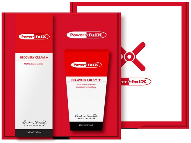 파워풀엑스 리커버리크림 플러스 선물세트 F01, 1개, 50ml