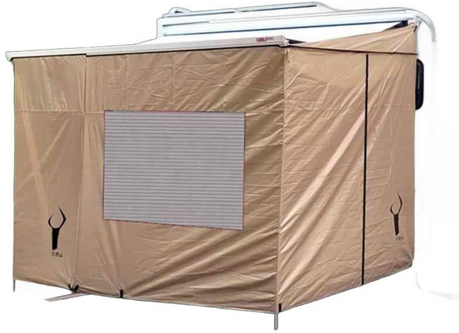 어닝텐트 카라반 어닝룸 쉘터 사이드어닝 텐트 가림막 RV 캠핑카 260 390 350 400 모기장 사이드월 차양 커튼 사이드 자외선 차단, 어닝 폭 2.5m