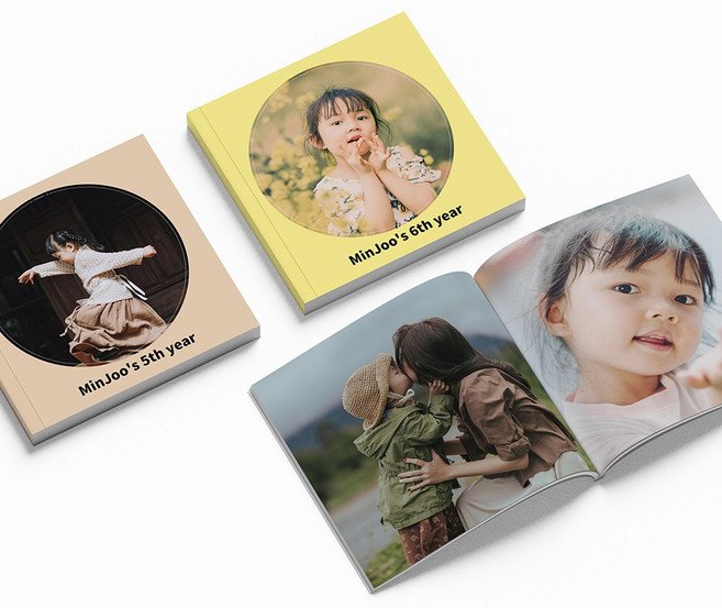 포토북 100페이지 사진 포토 앨범 여행 육아 성장 추억 초음파 셀프 핸드폰 제작 만들기, 03_네모사진2, 10_그레이