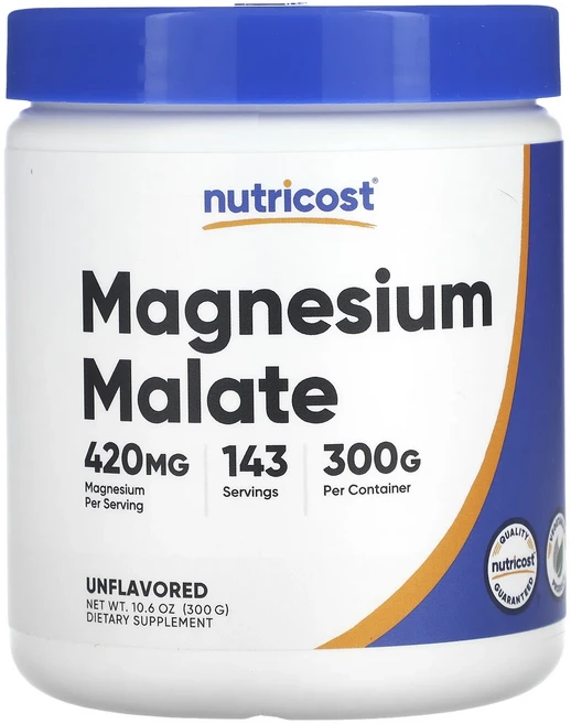 Nutricost 마그네슘 말레이트 무맛 300g(10.6oz), Nutricost마그네슘말레이트무맛300g106oz, 300g, 1개 - 쿠팡