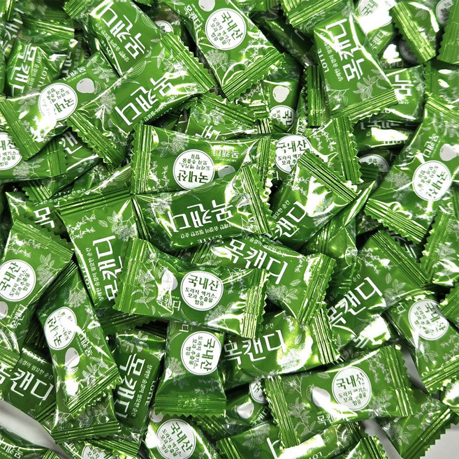 롯데 목캔디 허브민트 대용량 사무실 간식 학교 단체, 1개