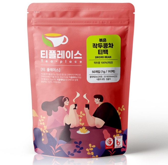 티플레이스 국산 % 볶은 작두콩차 삼각티백 50ea 전통차 허브차, 1개, 50개입, 1g