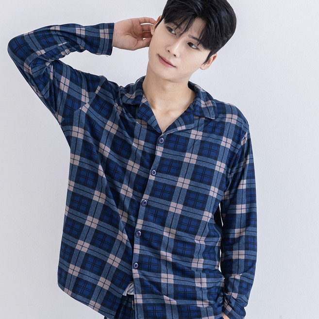 맨스핏 남성 스탠다드핏 사계절 수면 잠옷