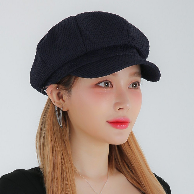 라핑 시원한 여름 여성 빵모자 고급 팔각모 헌팅캡