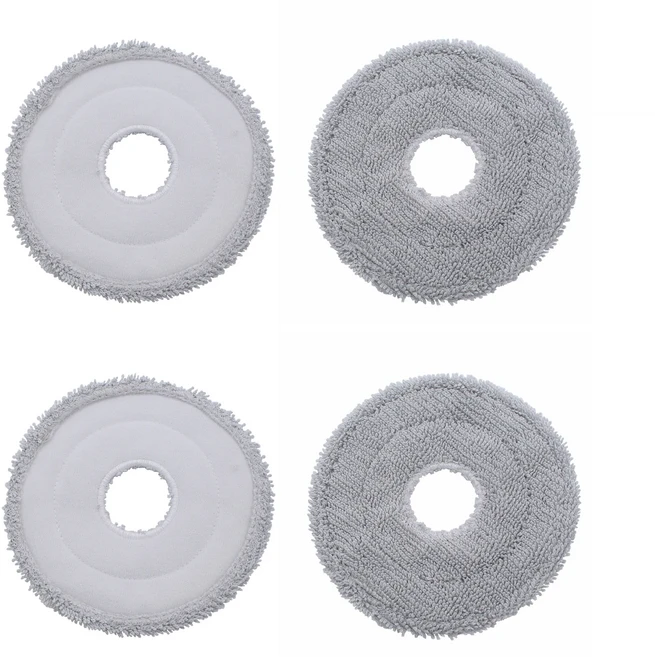 쿠쿠스토어 드림 X40 울트라 로봇 진공 청소기와 호환 가능 롤러 필터 먼지 봉투 천 사이드 옵션 액세서리, 03 4 X Mop cloth