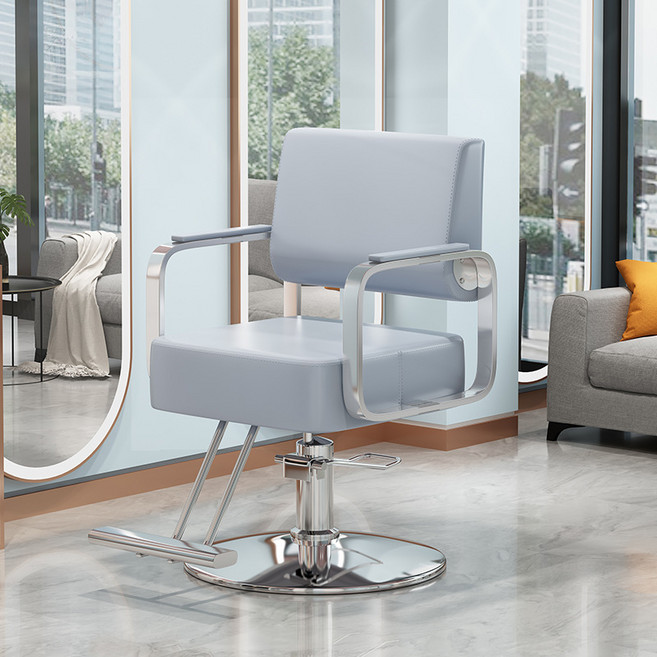 미용실 의자 살롱의자 스텐펌 염색 미용의자, 1개, 그레이5