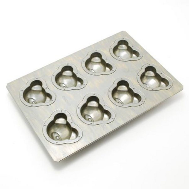 치요다 곰돌이 베이킹틀 마들렌틀 8구 세트, 1개