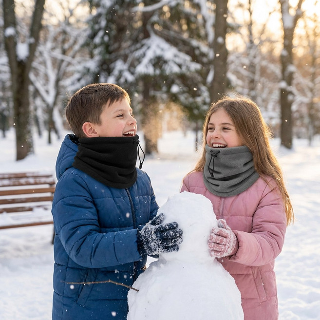 동동몰 1+1 아동 기모 방한 넥워머