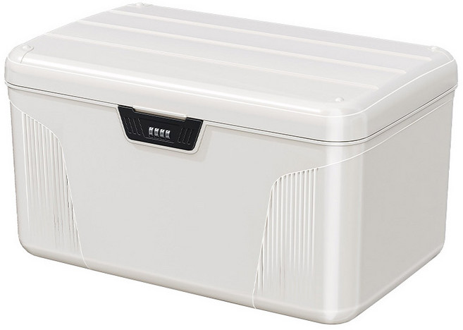 헤이하루 비밀번호 보관 수납함 다용도 핸드폰 잠금상자, 1개, 화이트