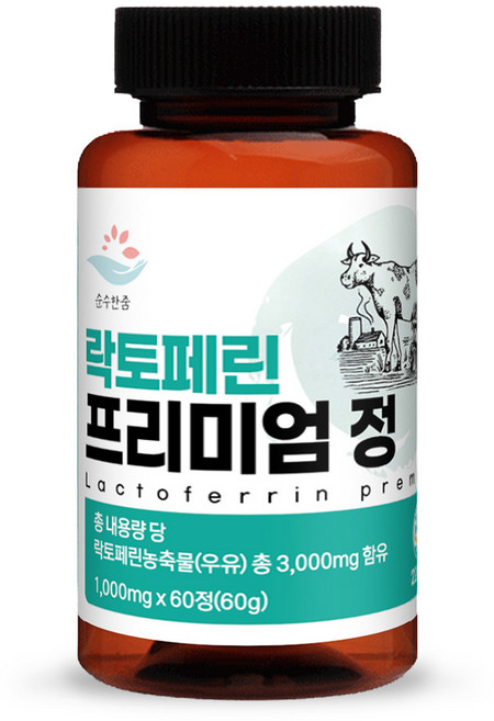 순수한줌 락토페린 프리미엄 정 60g, 4개, 60정