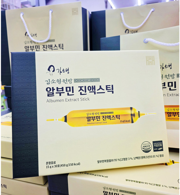 김소형원방 알부민 진액스틱 선물 (쇼핑백 증정), 5세트, 450g
