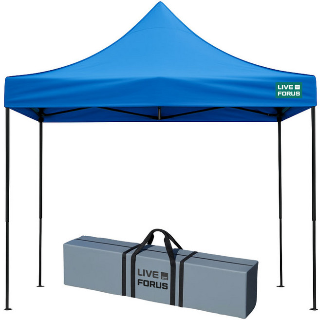 리브포어스 접이식 캐노피 천막 지붕+프레임+수납가방 야외 그늘막, 블루