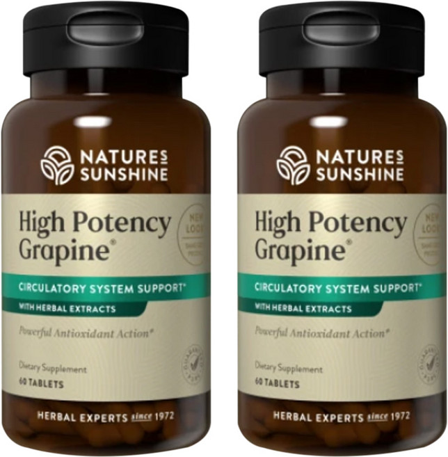 네이쳐선샤인 (Nature's Sunshine) 네이쳐 선샤인 그레파인 하이 포텐시 60 정 X 2개, 60정, 1세트