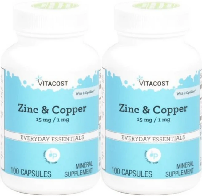 비타코스트 아연 15mg 구리 1mg, 100정, 2개, 100정 - 쿠팡