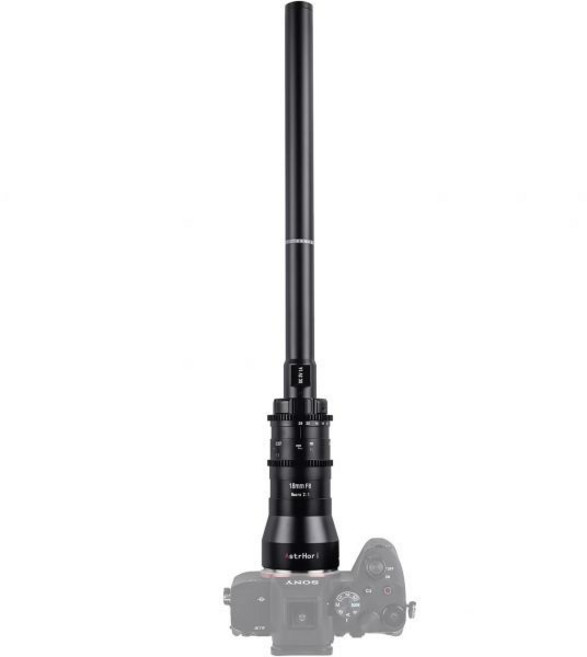 아스트로리 18mm F8 APSC 와이드 앵글 2배 매크로 프로브 렌즈 내장 링 라이트 캐논 RF 마운트 시리즈 미러리스 카메라용 EOS R RP R5 R6 R7 R10 R8, for Canon RF, Direct-view