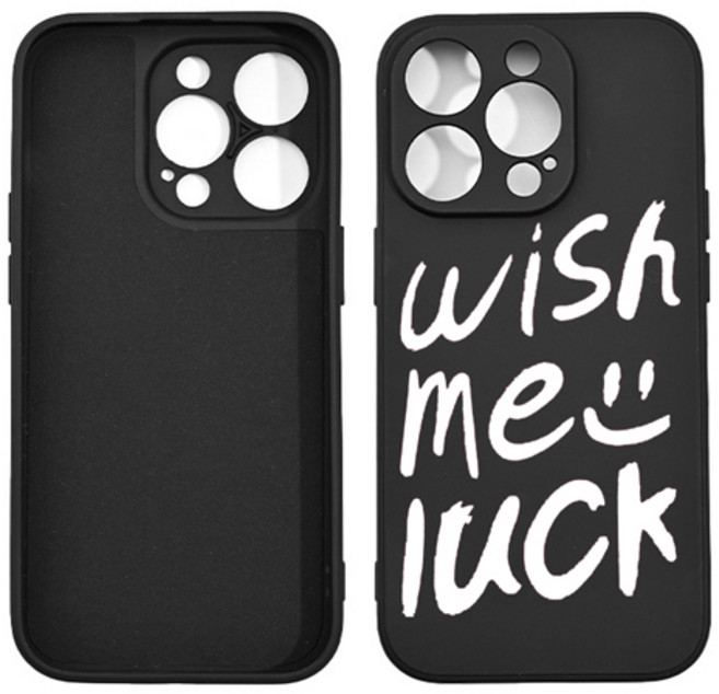스웨이드 WISH ME 블랙젤리 케이스 갤럭시S25 S24FE