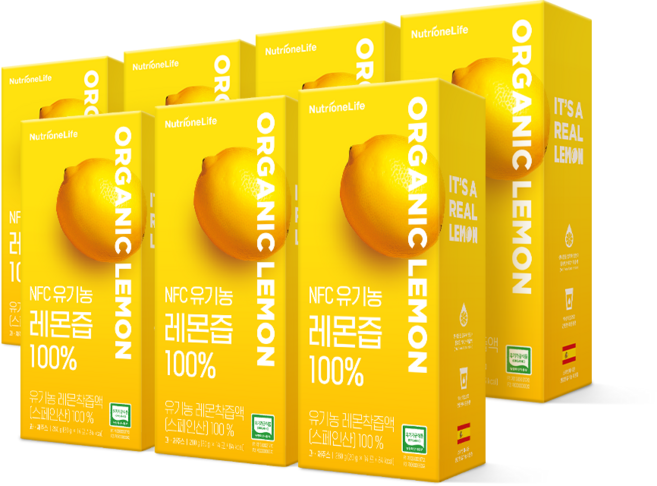 [무료배송/오늘출발] 뉴트리원 NFC레몬즙 유기농 레몬즙 원액, 280g, 7개