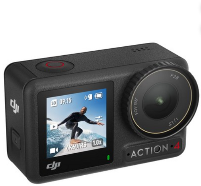 DJI Osmo Action 4 에센셜 콤보 액션캠, AC003, 블랙