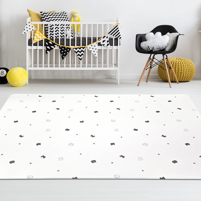 든든스토어 놀이방매트 12T 층간소음완화 바닥쿠션 유아 어린이매트 요가 운동 거실매트, 야옹이