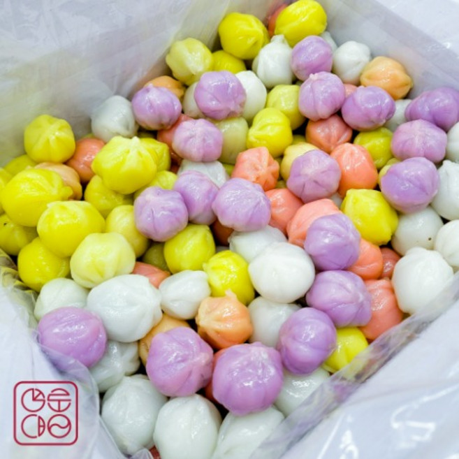 한입꿀떡 대량 구매 50kg - 대구 배송 굳지않는떡 특허 깨소, 오전시간대 ( 09~11시 )