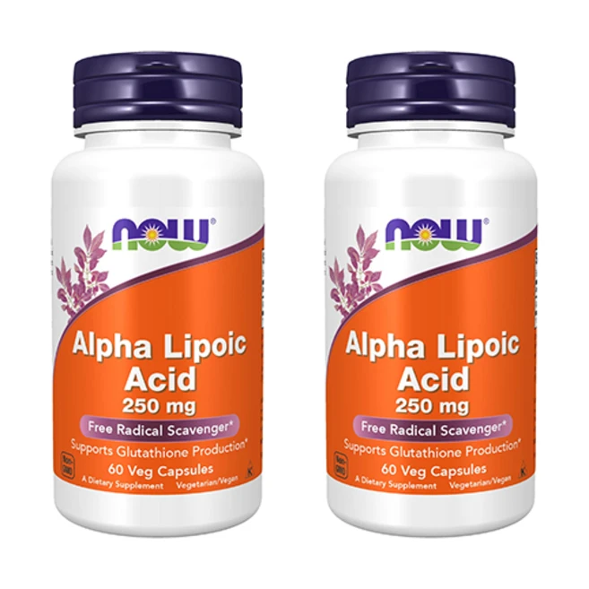 나우푸드 알파리포산 250mg 베지 캡슐, 60정, 2개 - 쿠팡