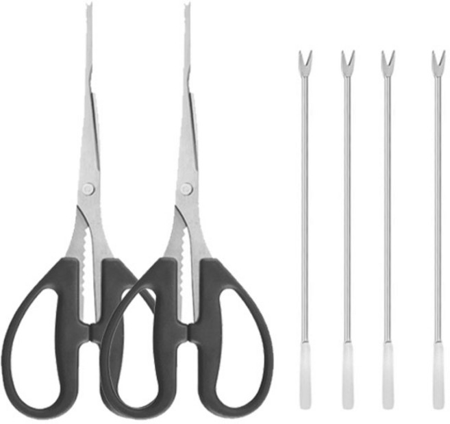 게가위 C타입 블랙 2개 + 게포크 A타입 4개, 1개