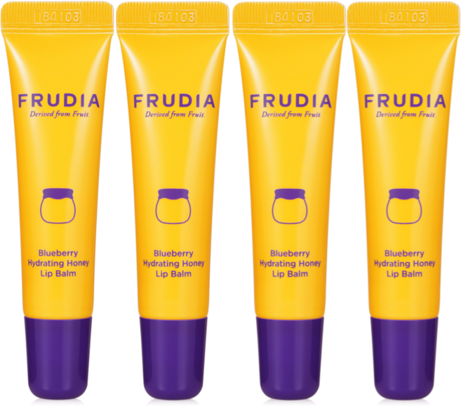 [3+1] 후르디아 블루베리 각질순삭 허니립밤 튜브형 (고보습), 10g, 단품, 4개