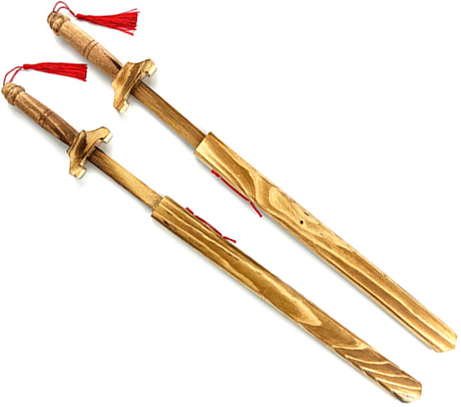 토이랄라 (1+1) 의적 나무검 장난감칼 장검 칼싸움 긴나무검 나무칼 목검 가검 무배