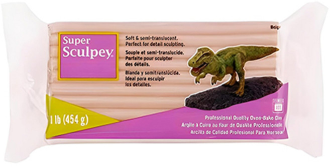 OON 슈퍼 스컬피, 1개, 반투명 베이지, 454g