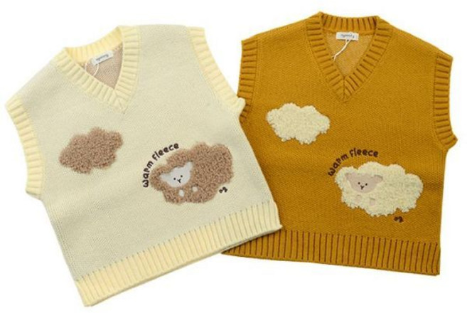 아가방 60% 레오블랑니트조끼01Q721302