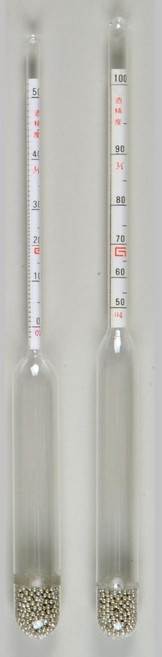 소사이언티픽 주정계 주정도 알콜도수 측정 0~50 50~100 대광계기, 0~50%, 1개
