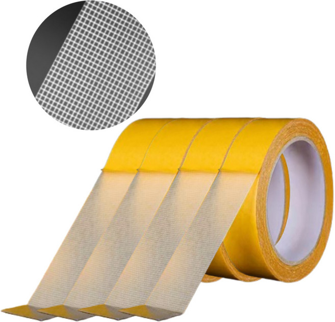 테이프마스터 강력 메쉬 양면테이프 폭2cm x 길이10m, 4개