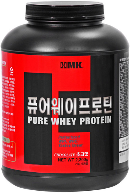 HMK 퓨어웨이프로틴 2.3kg 초코맛 WPI 분리유청단백질 헬스 보충제 아이솔레이트 프로틴 헬스맨코리아, 1개