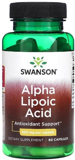 스완슨 알파리포산 600mg 캡슐 60정, 1개 - 쿠팡