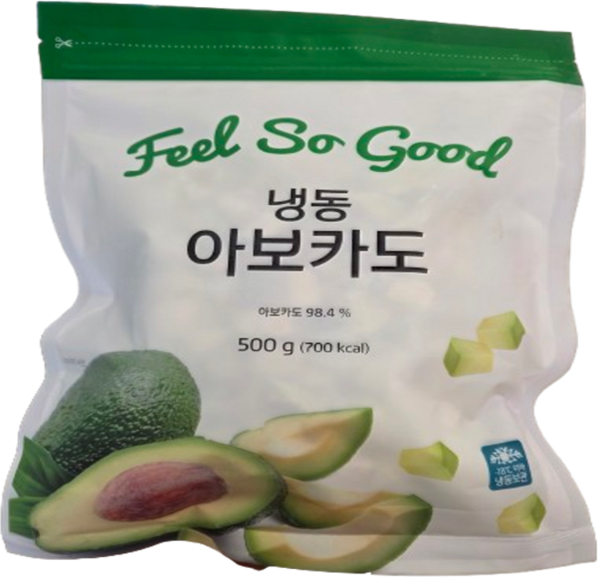 냉동 아보카도 500g(아이스박스), 1개, 500 g