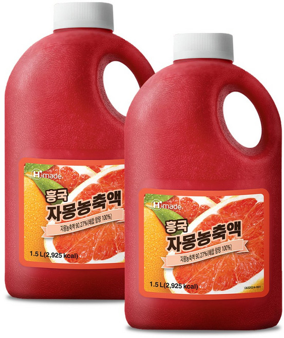 흥국에프앤비 자몽 농축액, 2개, 1.8kg