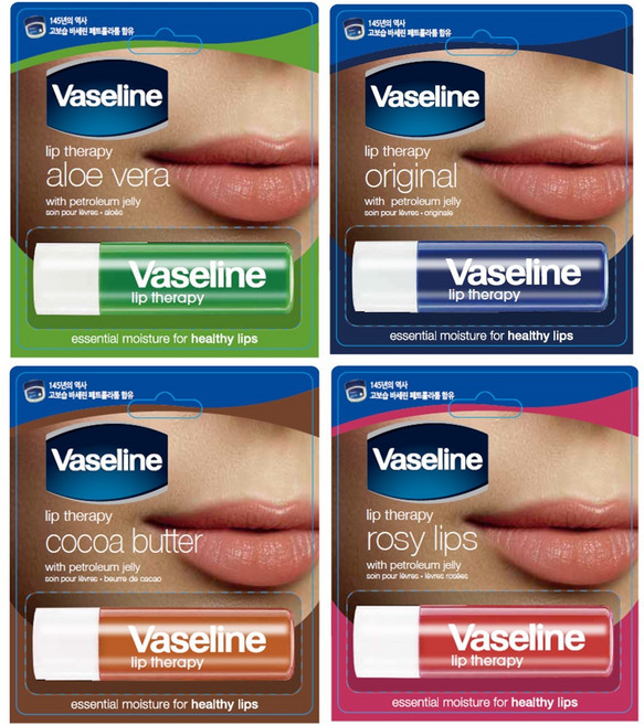 바세린 립테라피 립밤 스틱형 2종, 오리지날+코코아, 1개, 4.8g