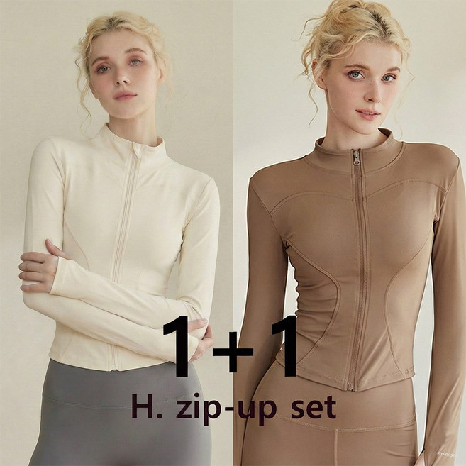 이프노스 1+1 여성 집업 요가 골프 스포츠 웨어 상의 자켓 (5컬러/S~2XL)