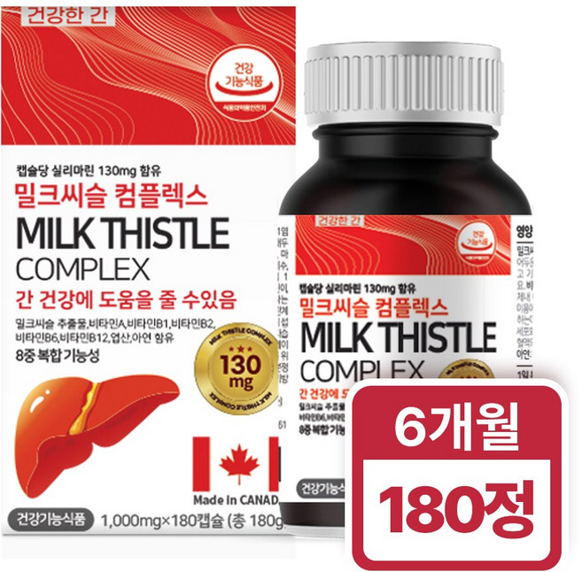 힐링팩토리 밀크씨슬 컴플렉스 1000mg, 180정, 1개
