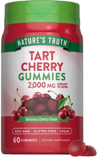 네이처스트루스 타트체리 타르트체리 안토시안 수면영양제 2000mg 구미젤리 60개, 1개 - 쿠팡