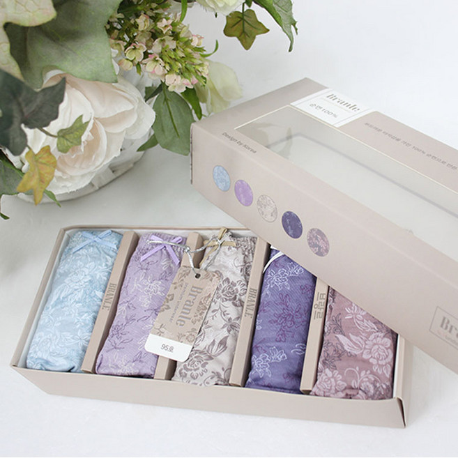 [서울양품점] 마담노블 순면 맥시5매입팬티 _ 요일팬티